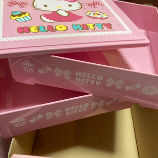 【値下げ】サンリオ　ハローキティ　重箱　二段　未使用品の画像
