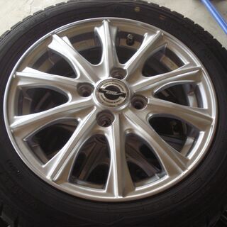 14インチ 軽自動車用　ダンロップ155/65R14　中古スタッドレス　アルミセット