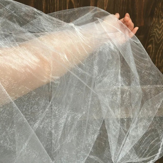 チュールとライトのSET お部屋飾りの画像