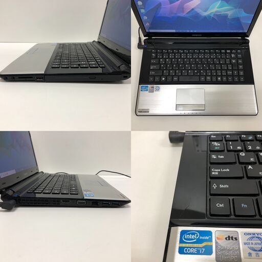 ONKYO i7●SSD500GB▲メモリ8GB▲Office●ノートパソコン