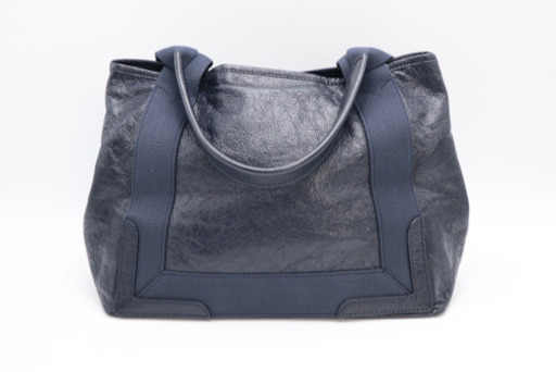 《BALENCIAGA/カバス トートバッグ》ABランク ネイビー 美品 袋
