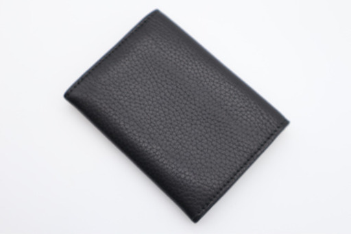 《GUCCI/GGロゴ 二つ折り名刺入れ》ABランク ブラック シルバー 美品