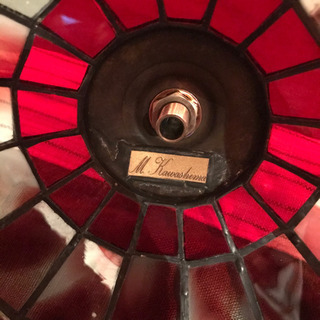 ステンドグラス　照明　ランプ　インテリア　雑貨　アンティーク　ヴィンテージの画像