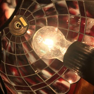 ステンドグラス　照明　ランプ　インテリア　雑貨　アンティーク　ヴィンテージの画像