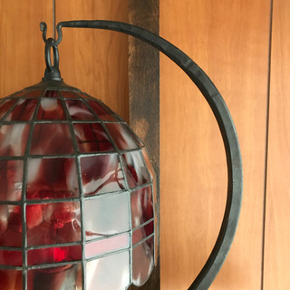 ステンドグラス　照明　ランプ　インテリア　雑貨　アンティーク　ヴィンテージの画像