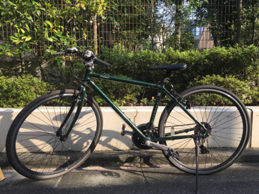 クロスバイク グリーン 21段変速