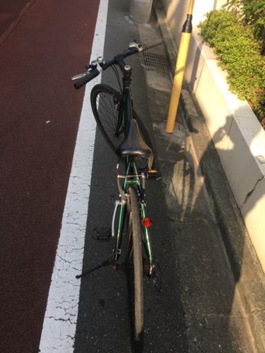 クロスバイク グリーン 21段変速