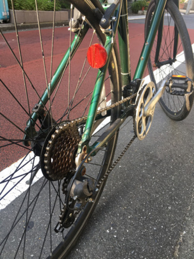 クロスバイク グリーン 21段変速