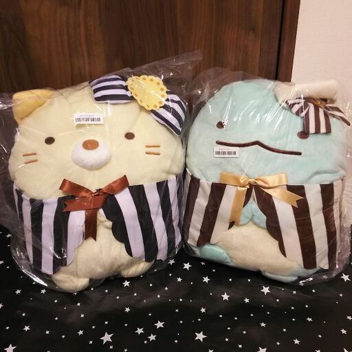 すみっコぐらし チョコビスケットリボンぬいぐるみ XL 2種