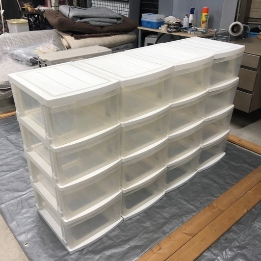 4段収納ケース×4セット
