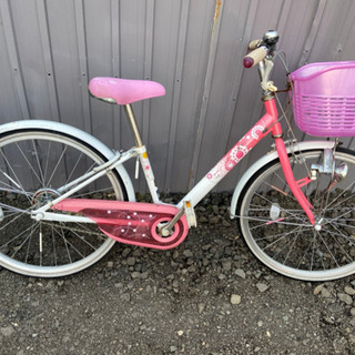 子供用(女の子)自転車ピンク色