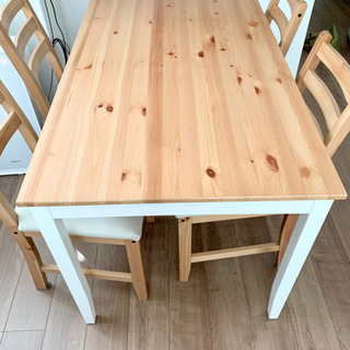 IKEA ダイニングテーブル チェア4脚セット