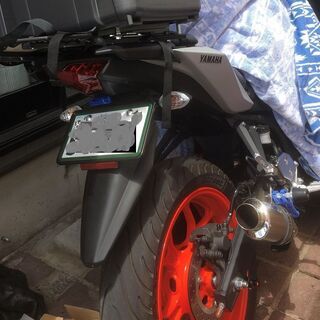 R25  R3　MT-25　ＭＴ-03　フェンダーレス　自作泥除けおまけ の画像