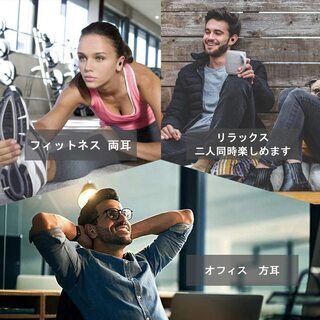 Bluetooth お洒落で多機能なワイヤレス・イヤホンの画像