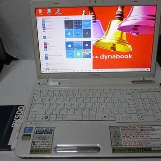 ☆彡値下げしました【爆速美品です】東芝dynabook T451/57DWK Corei7／メモリー８GB／新品SSD240GB／ リカバリー済 中古動作品