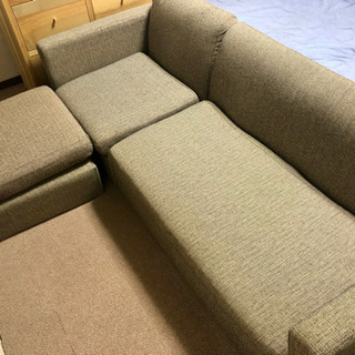 ソファ 3人掛け オットマン付き