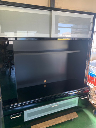 ハイタイプ テレビ台 テレビボード ハイボード ブラック 家具