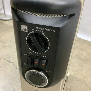 超お買い得！ 電気オイルヒーター HEZ12/9K タオルハンガー付き ドイツ製 3～8畳 暖房器具 中古 Hの画像