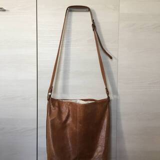 ★再々値下げ★イタリアンレザー★肩掛けバッグ★斜めがけバッグ★ブラウン★イタリアにて購入★USED品★の画像