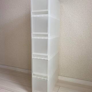 【無印】ポリプロピレン追加用ストッカー 5段