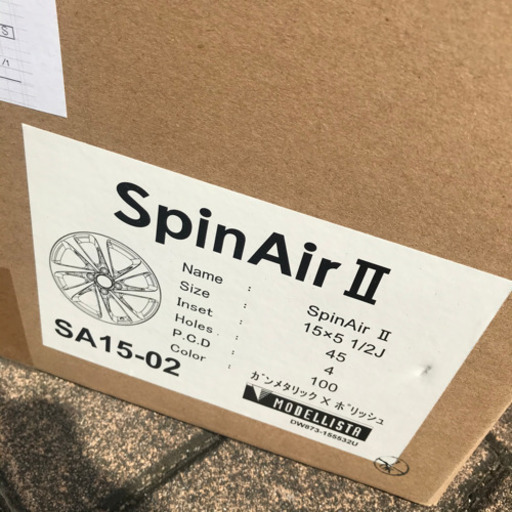 新品　アクア　ホイール　4本　 MODELLISTA SpinAirⅡ