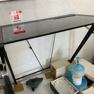 ガラスデスク　PCデスク　中古　リサイクルショップ宮崎屋21.3.19の画像