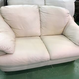 Italsofa　イタルソファ　2人掛総本革ソファ+オットマンの画像
