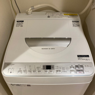 【SHARP 全自動洗濯機】【使用回数50回未満】ES-TX5C 5.5kg 単身おすすめの画像