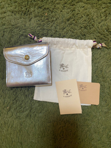 IL BISONTE(イルビゾンテ)　シルバー　二つ折りウォレット