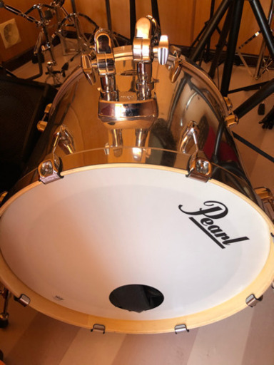 Pearlドラムセット  Mirror Chrome