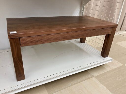 無印良品 無垢材ローテーブル ウォールナット材
