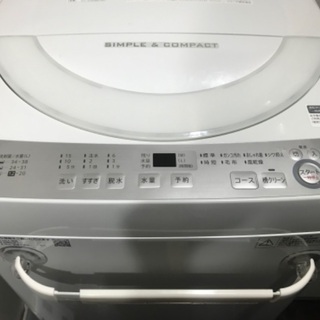 最終値☆【美品/2年未満使用】シャープ全自動電気洗濯機（ES-GE6B-W）（目黒・品川・世田谷・大田区エリア）の画像