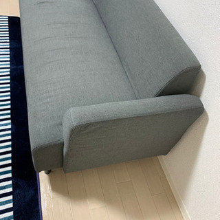 【取引中】IKEA 2人掛けソファ　グレーの画像