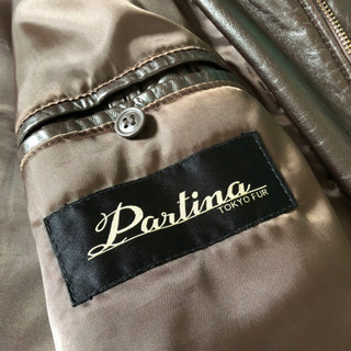 革　革ジャン　partina tokyo furの画像