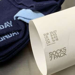 【取引終了しました】無料でさしあげます 未使用H&Mキッズ靴下 ソックス7足セット 16-18cmの画像