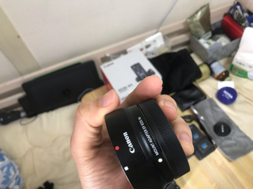 中古 カメラ 全部 セット canon m5 EOS M キヤノン Canon M5 ブラックボディ EF-M 55-200mm ブラック 望遠