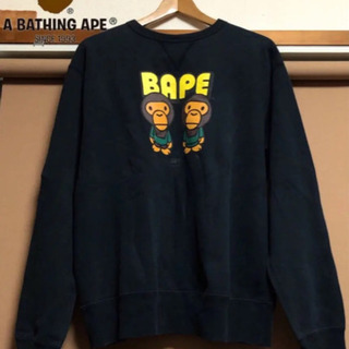 APE【BAPEキャラスウェット BK】Mサイズ