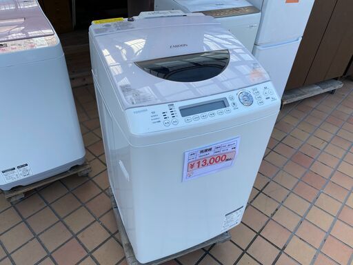 東芝製　洗濯機　8㎏　乾燥機付き　2013年製　中古