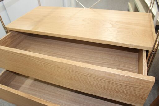 美品！MUJI 無印良品 ステンレスユニット オーク材 ワードロープセット★大田区配送・設置無料★店頭取引歓迎！