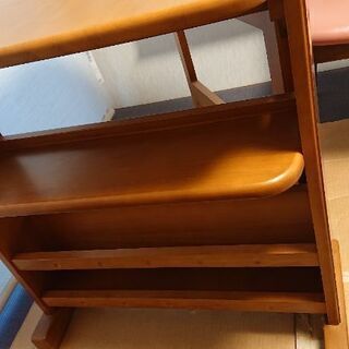 【差し上げます】リモートワークにいかがでしょうか？  木製 広がるテーブルと椅子の画像