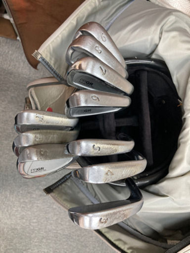 購入時10万越え！プロギア　最高級アイアン　豪華10本フルセット！キャリーバッグ付き