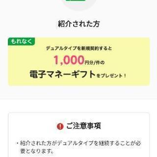 2020年10月末まで mineoエントリーコード出品／ネット決済