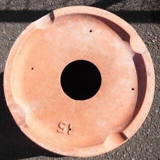 ★USED/引き取り限定★陶器鉢15号(46cm) 園芸 家庭菜園 花 植物 ガーデニング【常滑焼】 駄温鉢 素焼き鉢 和風 盆栽 の画像