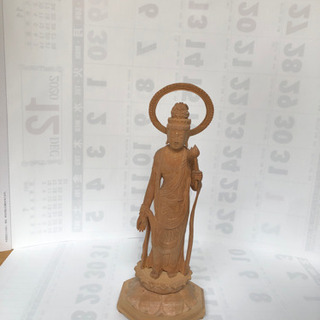 檜作り 聖観音立像 仏像