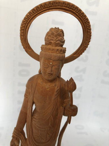 檜作り　聖観音立像　仏像