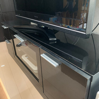 テレビボード　鏡面ブラックの画像