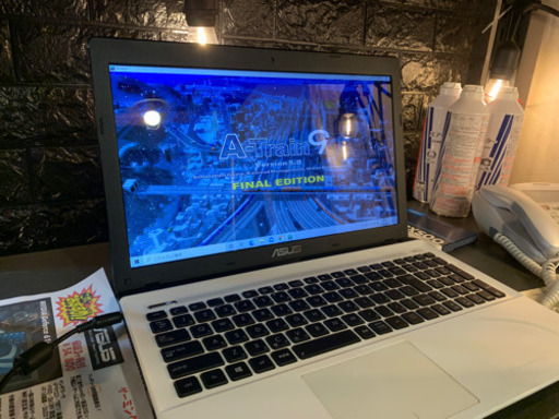 店頭で売約済み！一宮でWindows10　ホワイト　ASUS ゲーミングPC corei5】一宮市のパソコン屋 Mr.Carnival（ミスカニ）です！パソコン修理・中古パソコンの販売、iPhone&iPad修理店【クレカ&PayPay使えます！】店頭在庫PCのご紹介です！受け渡しは店舗にて(^^)/【15.6インチ ノートパソコン ゲーミングノートPC 3rd i5/RAM8GB/新品SSD240GB】