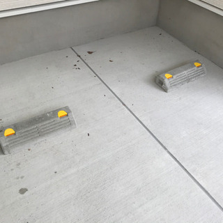 【取引完了】車止め　パーキングブロック　