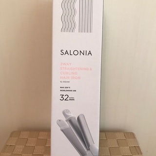 SALONIA 2WAY ストレート&カール　ヘアアイロン
