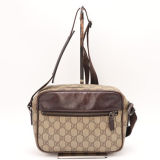 《GUCCI/ショルダーバッグ GG PVC》 Bランク ブラウ...
